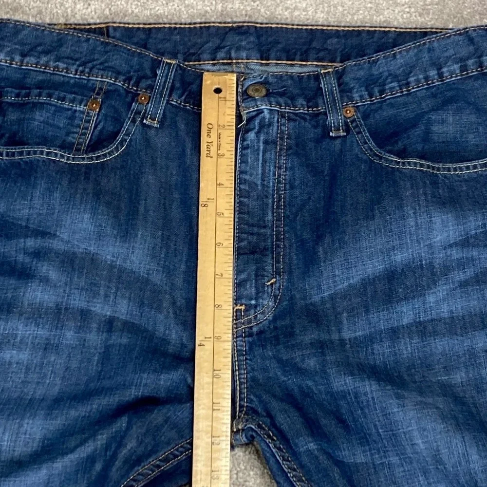 Levi's 527 Slim Bootcut Jeans Mens Sz 36x34 Dark Wash Blue Casual Everyday Denim